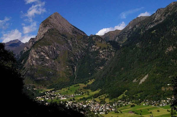 Sosto Mount Olivone Blenio Valley Švýcarsko — Stock fotografie