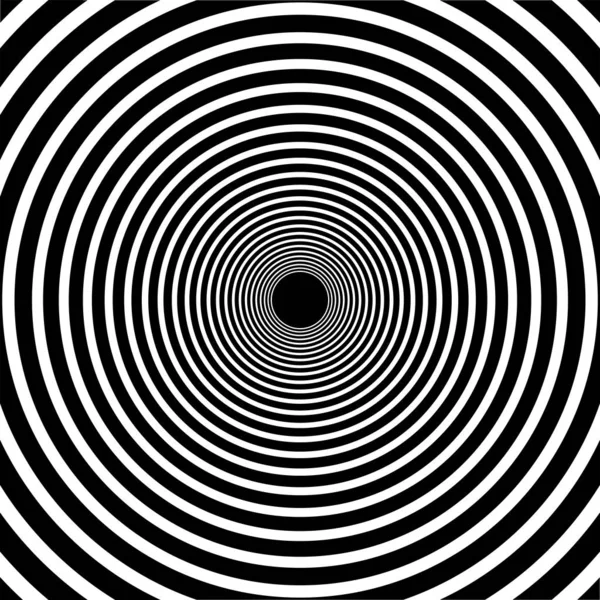 Optikai művészet. Geomrtric fekete-fehér absztrakt illúzió. — Stock Vector