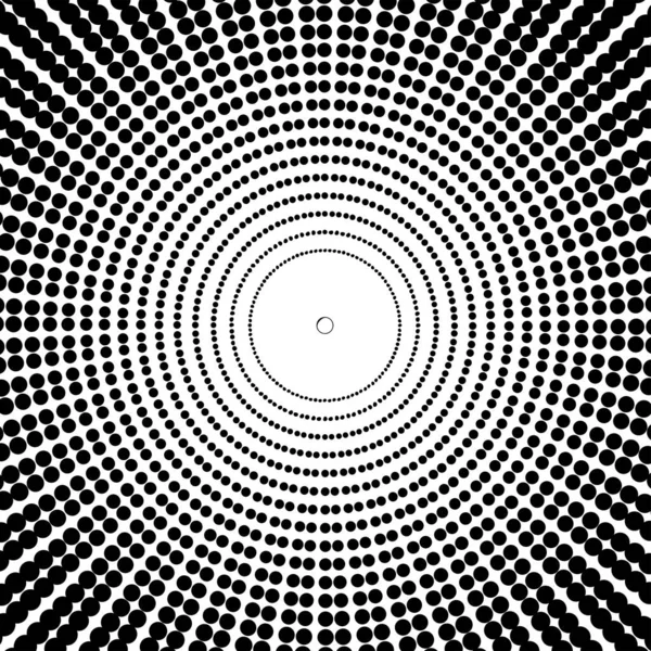 Arte ottica. Illusione astratta geometrica in bianco e nero . — Vettoriale Stock