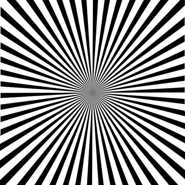 Optische kunst. Geomrtric zwart-witte abstracte illusie. — Stockvector