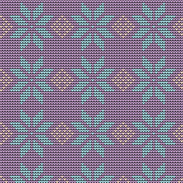 Ornement traditionnel norvégien. Motif sans couture avec ornement floral. Modèle de tricot . — Image vectorielle