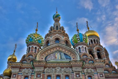 Kilise St Petersburg kışın dökülen kan üzerinde Saviour