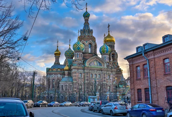 Храм Спаса Крови Санкт Петербурге Зимой — стоковое фото