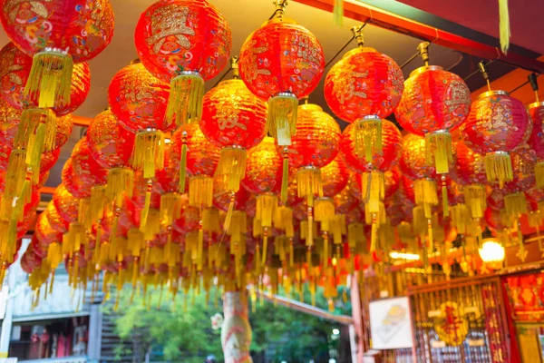 Lanternas chinesas, Ano Novo Chinês na Tailândia — Fotografia de Stock