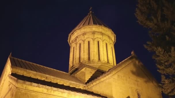 Antico edificio vicino al tempio Bagrati - Georgia, Kutaisi — Video Stock