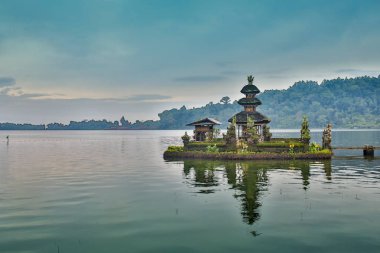 pura ulun danu bratan tapınağı Bali, Endonezya.