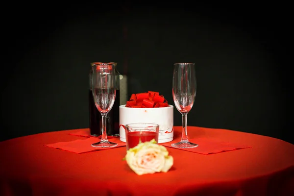Romantic date night concept. Love, and valentines background concept. — Stock Photo, Image