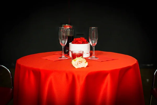 Romantic Date Night Concept Love Valentines Background Concept — Stock Photo, Image