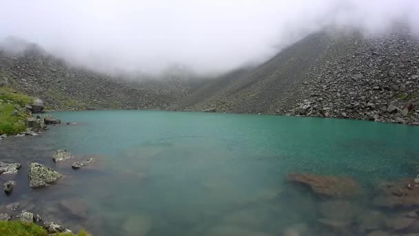Cinemagraph Loop - sabah gündoğumu sırasında sis kaplı bir göl manzarası. — Stok video