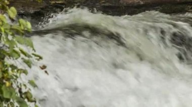 Batı Kuzey Carolina Blue Ridge Mountain Dupont State Forest 276 Karayolu üzerinde Looking Glass Falls Top Close-up