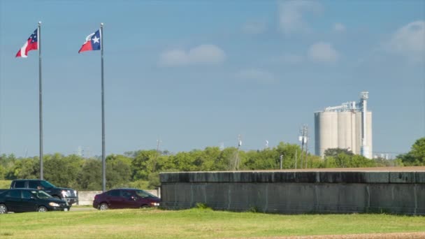 San Jacinto Battleground Houston Gemi Kanalı San Jacinto Memorial Müzesi — Stok video