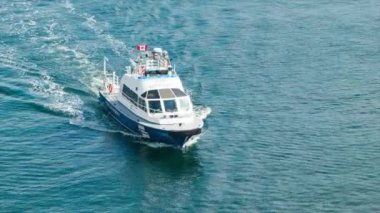 Vancouver Kanada Port Authority tekne yakın-up Harbour Ingiliz Kolombiyalı bir güneşli gün sırasında