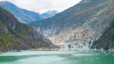 Tracy Arm Fjord'un Dağ Kayası Oluşumları Alaska'nın Destansı Topografyasını Featuring