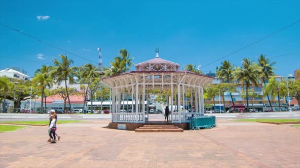 Noumea New Caledonia Place Feillet Área Parque Centro Cidade Com — Vídeo de Stock