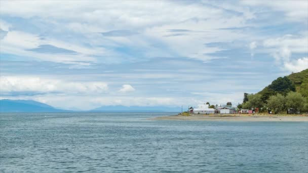 Puerto Montt Chilský Přístav Končící Reloncavi Zvuk Jižní Jižní Ameriky — Stock video