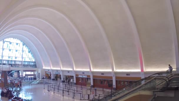 Neue Orlean Louis Armstrong Internationaler Flughafen Msy Original Gebäude Innenarchitektur — Stockvideo