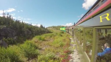 Alaska ve Kanada Arasındaki Dağların Tepesinde Doğal Yaz Gezisi Beyaz Pass ve Yukon Route Demiryolu Tren