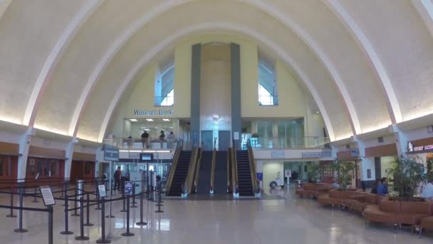 New Orleans Louis Armstrong International Airport Msy Główny Terminal Architektura — Wideo stockowe