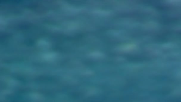 失焦运动蓝水的运动背景 — 图库视频影像