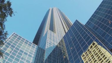 Houston Tx Galleria Alan Tall Williams Tower Gökdelen Binası looking up