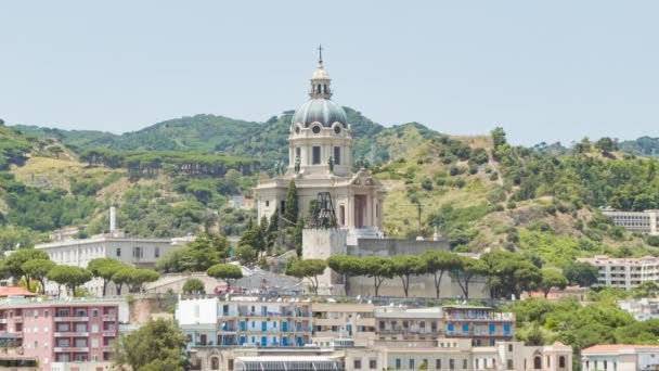 Tempel Christ King Der Stadt Messina Auf Sizilien Italien Einem — Stockvideo