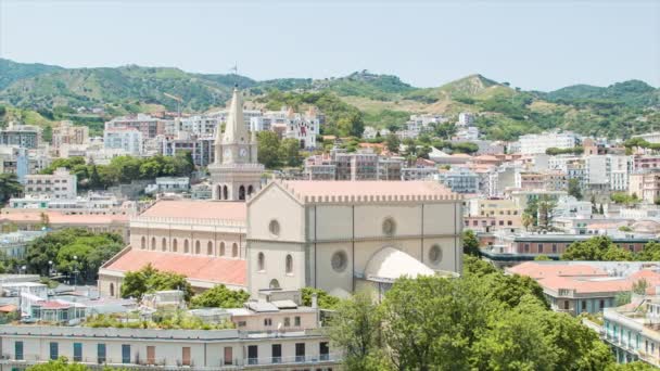 Duomo Katholische Kirche Der Stadt Messina Auf Sizilien Italien — Stockvideo