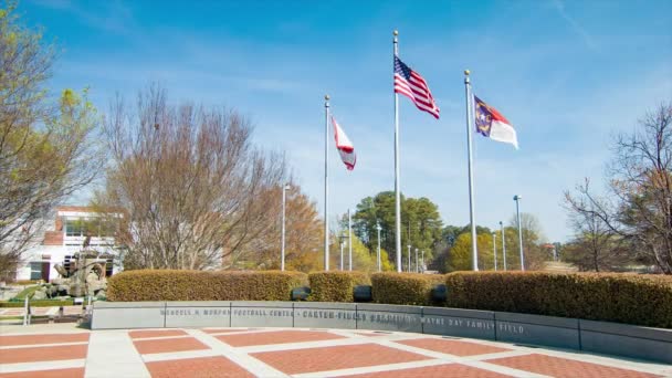 Wendell Murphy Football Center Entrance Université État Caroline Nord Raleigh — Video
