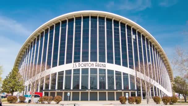 Dorton Arena Exterior State Fair Grounds Raleigh North Carolina — Stock Video