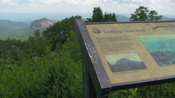 Malownicze Ujęcia Pięknego Blue Ridge Parkway Między Asheville Waynesville Zachodniej — Wideo stockowe