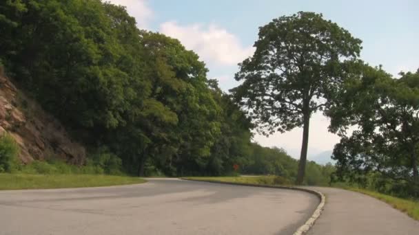 Scenic Footage Beautiful Blue Ridge Parkway Asheville Waynesville Western North — Stock Video