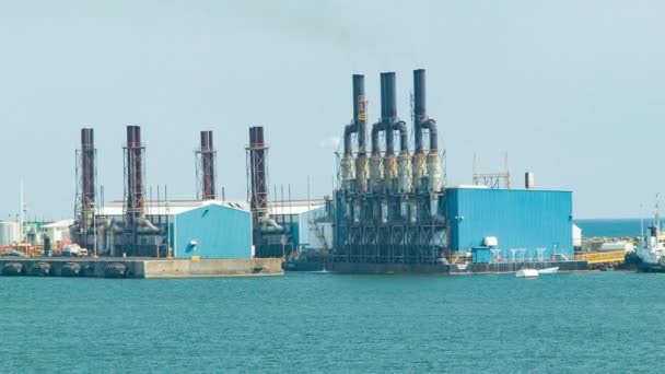 Imagens Industriais Porto Carga Para Fundo — Vídeo de Stock