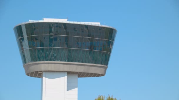 Washington Museo Nacional Del Aire Espacio Udvar Hazy Center Torre — Vídeo de stock