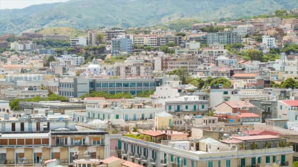 Piazza Annunziata Dei Catalani Içinde Messina Sicilya Talya Cafes Restoranlar — Stok video