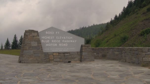 Γραφικό Υλικό Από Όμορφο Πάρκο Blue Ridge Μεταξύ Asheville Και — Αρχείο Βίντεο