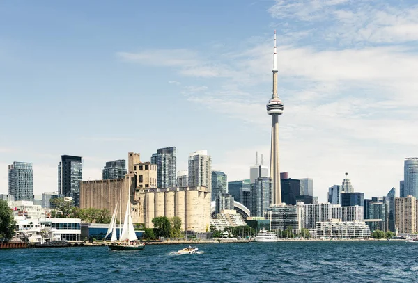 Toronto Waterfront Skyline Zoek Naar Het Oosten — Stockfoto