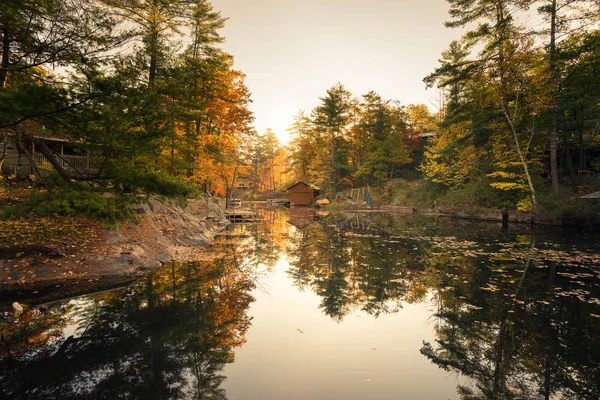 Quiet Lake Bay Autumn — Stock Photo, Image