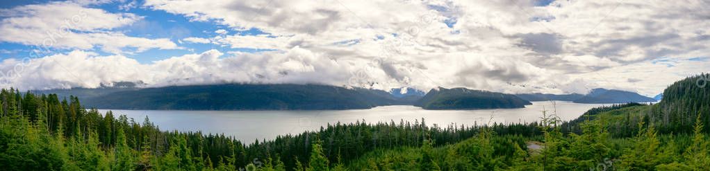 Late summer view of Douglas Channel