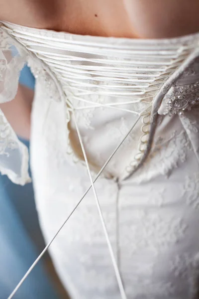 Encaje del vestido de novia . — Foto de Stock