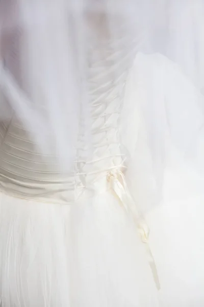 背面からの花嫁. — ストック写真
