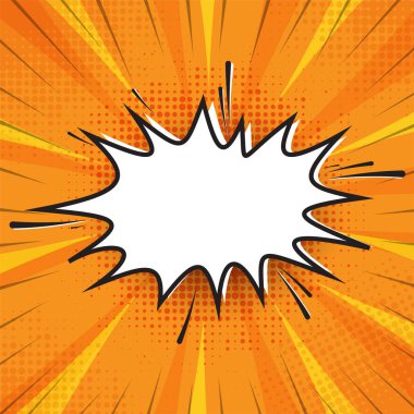 Çizgi roman tarzı arka planda konuşma balonu 