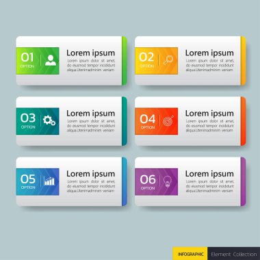Modern infografik şablon vektör illüstrasyon