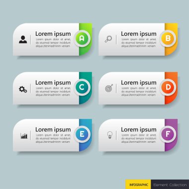 Modern infografik şablon vektör illüstrasyon