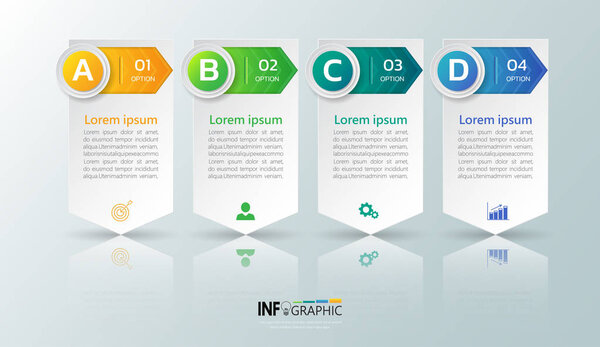 Modern infographic  template vector illustration