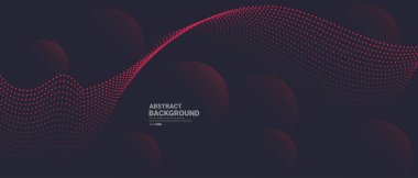 Akan parçacıklarla soyut teknoloji arkaplanı.