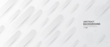 Asgari geometrik şablona sahip gri beyaz soyut arkaplan. vektör çizimi.