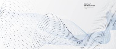 Akan parçacıkların olduğu gri beyaz soyut arkaplan. Dijital gelecek teknolojisi kavramı. 