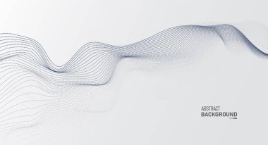 Akan parçacıkların olduğu gri beyaz soyut arkaplan. Dijital gelecek teknolojisi kavramı. 