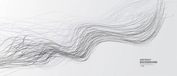 Beyaz soyut arkaplan ve akış çizgisi parçacıkları. Dijital gelecek teknolojisi kavramı. vektör illüstrasyonu.