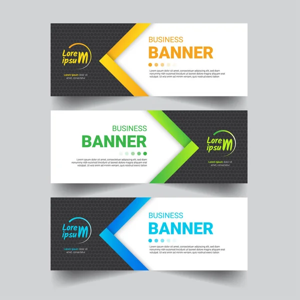 Abstract Colorful Banners Template — Stock Vector