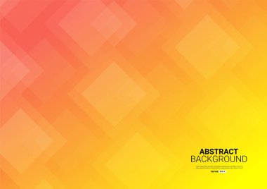 Düşük çokgen tarzı vektör içeren turuncu soyut arkaplan